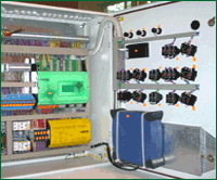  The integrated control cabinet of Central Heat Supply Station. Automatics Sauter