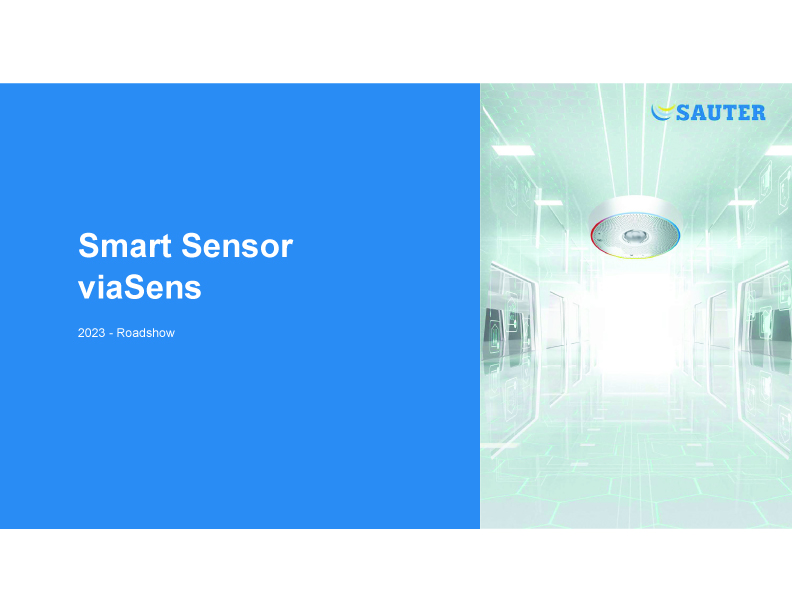 Smart Sensor - viaSens. SAUTER. Roadshow 2023
